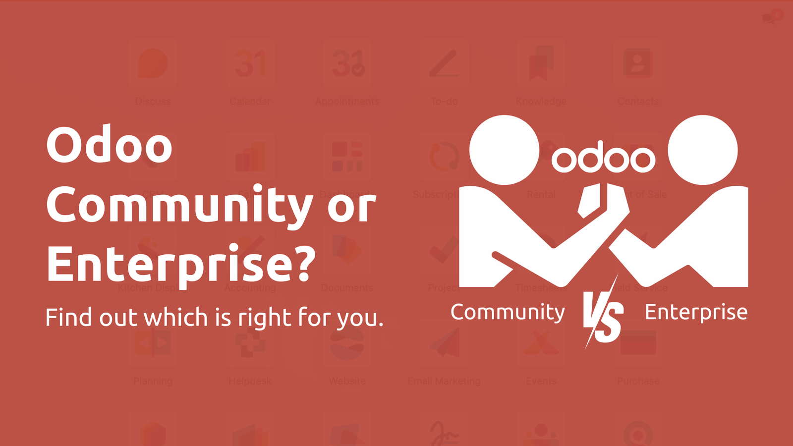 Odoo Community Vs Enterprise