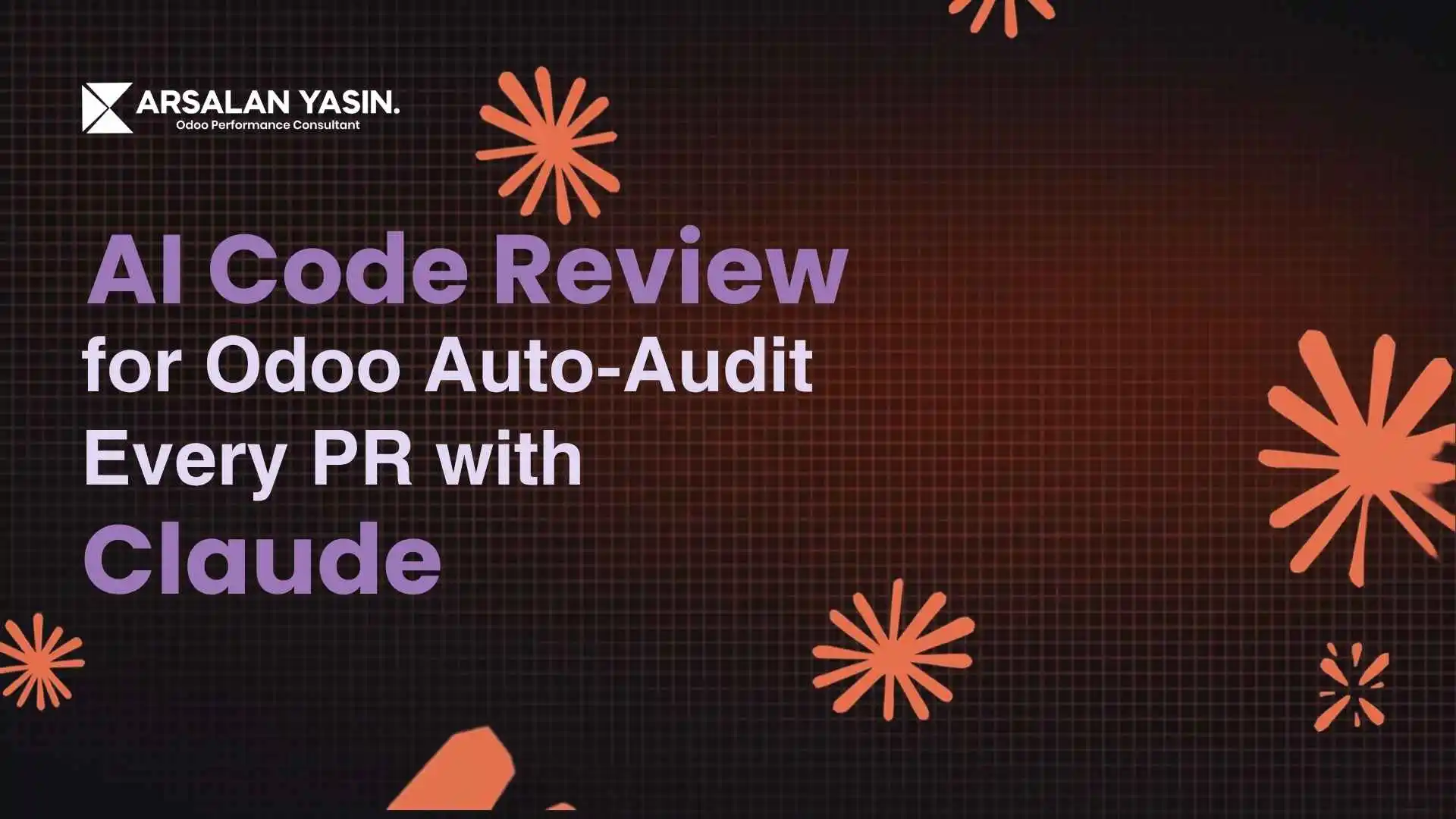 Diagram of an AI code review pipeline using Claude Sonnet to audit Odoo pull requests, part of a reliable Odoo ERP implementation for SMEs.