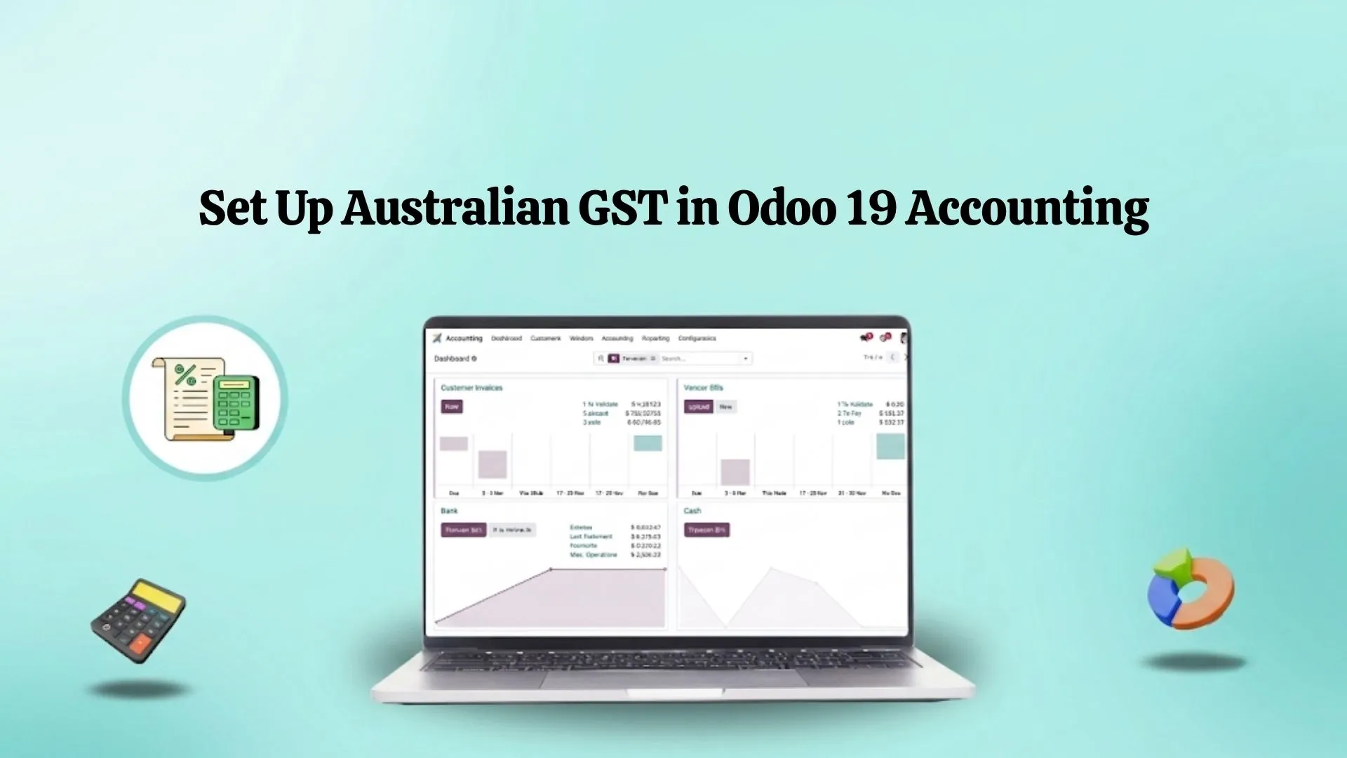 Odoo GST setup Australia showing BAS tax grid mapping and GST tax code configuration in Odoo 19 Accounting.