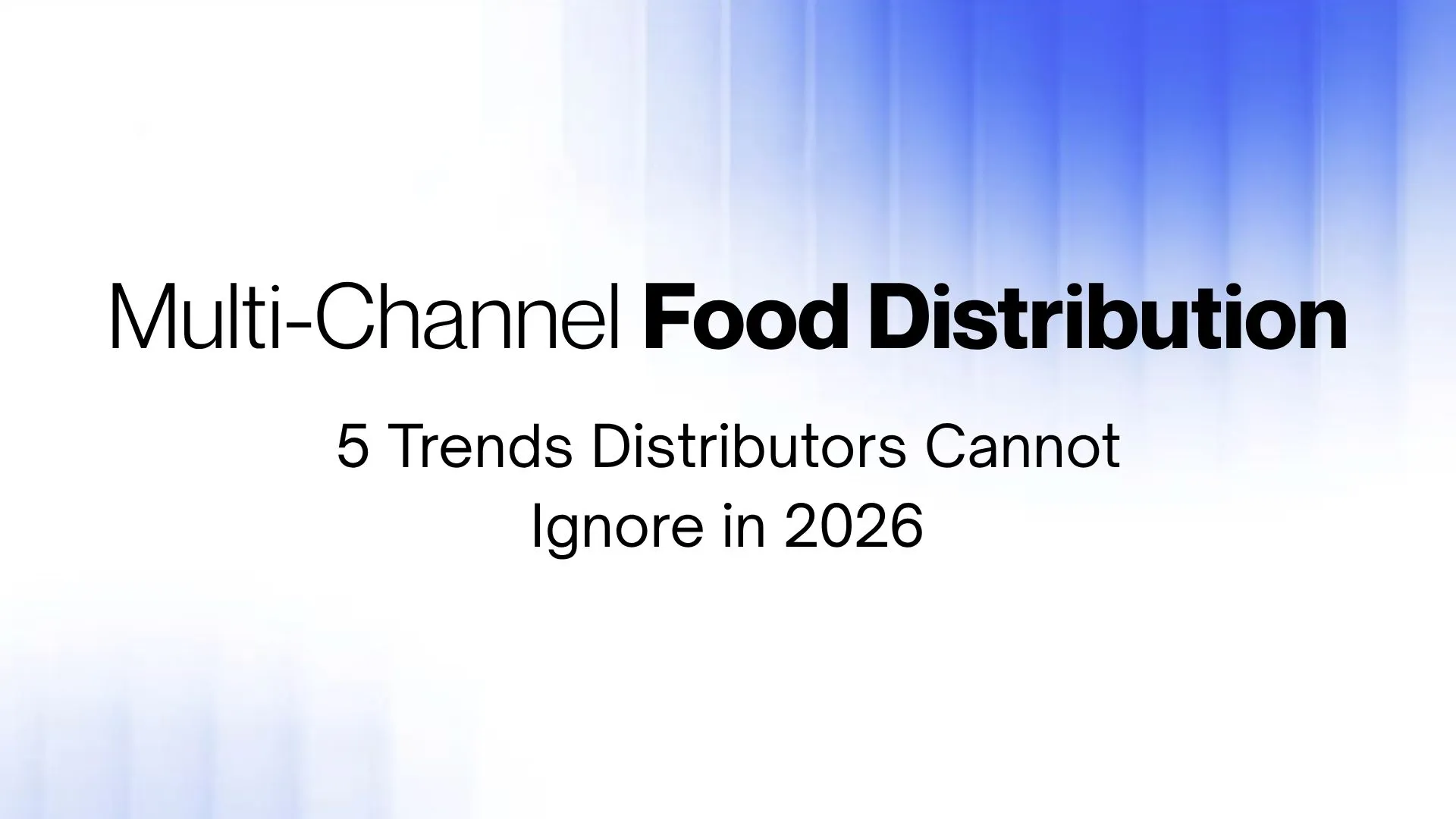 Multi-channel food distribution workflow in Odoo showing wholesale, foodservice and online orders drawn from a single stock pool